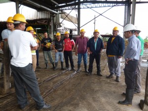 Charla de Seguridad e Higiene Ocupacional a Trabajadores de la Planta Industrial.